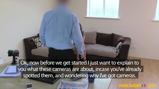 Fake Agent UK - Confident Brunette Demands Agent Cast Her In Porn - 02/21/2014