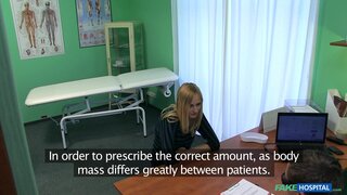 Fake Hospital - Slender Squirting Blonde Wants Breast Implant Advice - 02/27/2014