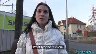 Public Agent - Pretty Dark Haired Girl Surprises Stranger With Huge Tits - 03/07/2014