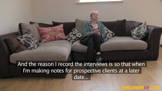 Fake Agent UK - Tight Posh Beauty Spreads Her Legs For Agent's Big Dick - 03/18/2014