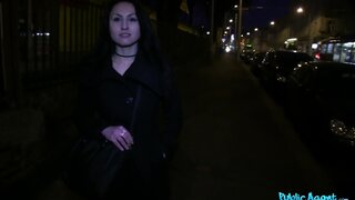 Public Agent - Dark Haired Woman Takes Stranger's Full Load In Public - 03/21/2014