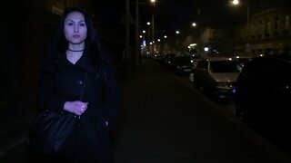 Public Agent - Dark Haired Woman Takes Stranger's Full Load In Public - 03/21/2014