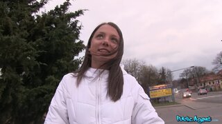 Public Agent - Sexy Student On School Trip Ends Up Riding Stranger's Cock - 03/25/2014