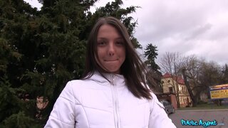 Public Agent - Sexy Student On School Trip Ends Up Riding Stranger's Cock - 03/25/2014