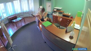 Fake Hospital - Doctor Gives His New Receptionist A Full Body Fucking - 04/17/2014