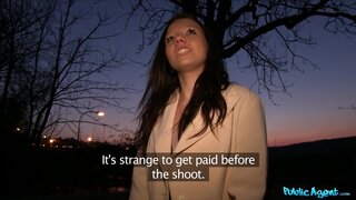 Public Agent - Stranger Convinces Sexy Brunette To Fuck Him For Fame - 04/18/2014