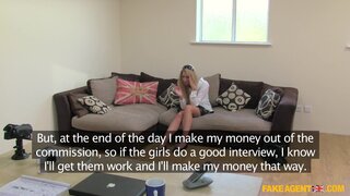 Fake Agent UK - Young Blonde Babe Gives Up On Her Modeling Dreams To Suck Cock - 04/26/2014