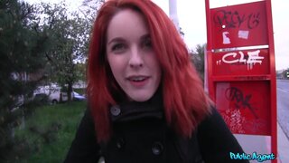 Public Agent - Spanish Redhead Gives Stranger A Ride On Her Bubble Butt - 05/02/2014