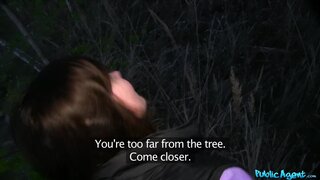 Public Agent - Public Agent Convinces Tall Brunette Beauty To Fuck Him In An Open Field - 05/06/2014