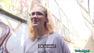 Public Agent - Stranger Offers Nerdy Blonde A Modeling Job If She Fucks Him Outdoors - 05/09/2014