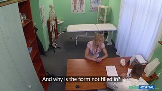 Fake Hospital - Curvy Blonde With A Bubbly Butt Accepts Dirty Doctor's Offer - 05/12/2014