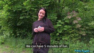 Public Agent - Stranger Offers Sexy Brunette 3 Months Salary To Satisfy His Dick - 05/20/2014