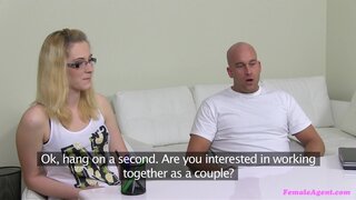 Female Agent - Agent Watches Couple Fuck Before Joining In For Hot Threesome - 06/06/2014