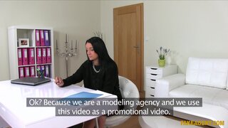 Fake Agent - Shy Brunette Fucks The Cameraman To Pay For Her Flat - 06/07/2014