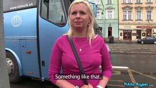 Public Agent - Blondie With Bick Tits Fucks Complete Stranger For Money - 06/13/2014