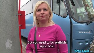 Public Agent - Blondie With Bick Tits Fucks Complete Stranger For Money - 06/13/2014