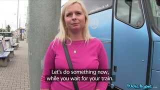 Public Agent - Blondie With Bick Tits Fucks Complete Stranger For Money - 06/13/2014