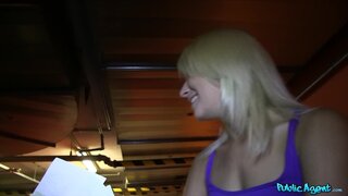Public Agent - Bubble Butt Blondie Gives Epic Blowjob To Two Lucky Strangers - 06/17/2014