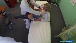 Fake Hospital - Lucky patient is seduced by nurse and doctor - 06/16/2014