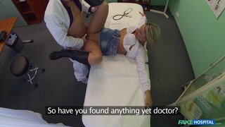 Fake Hospital - Lucky patient is seduced by nurse and doctor - 06/16/2014