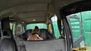 Fake Taxi - Cabbie Fucks Brunette Beauty's Blowjob Lips And Big Ol' Tits - 06/23/2014