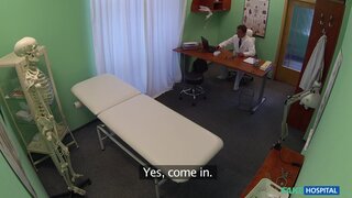 Fake Hospital - Stunning Brunette Sees Doctor About Her Hot Pussy - 07/17/2014