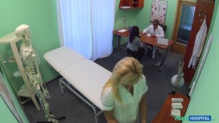 Fake Hospital - Nympho Nurse Gives Breast Exam - 09/29/2014
