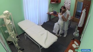 Fake Hospital - Medical student shows off her gymnastic skills - 10/13/2014