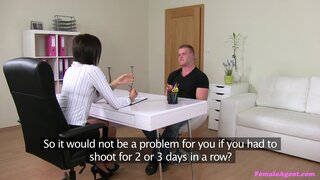 Female Agent - Muscular Stud Wants to Fuck Agent - 10/14/2014