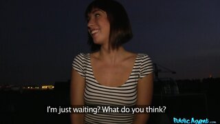 Public Agent - Rooftop Sex with Cute Brunette - 10/17/2014