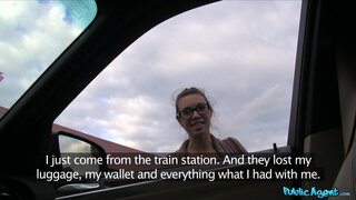 Public Agent - Stranded Hitchhiker Fucks for Cash - 10/24/2014
