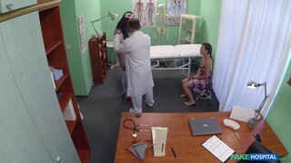 Fake Hospital - Doctor scares patient with his halloween nurse - 10/27/2014