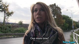 Public Agent - Blonde Opens Legs Outside for Cash - 11/18/2014