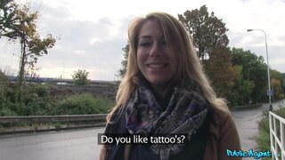 Public Agent - Blonde Opens Legs Outside for Cash - 11/18/2014