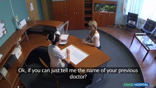 Fake Hospital - Lady sucks cock to save on medical bills - 11/17/2014