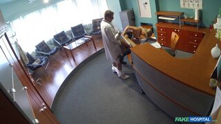 Fake Hospital - Lady sucks cock to save on medical bills - 11/17/2014