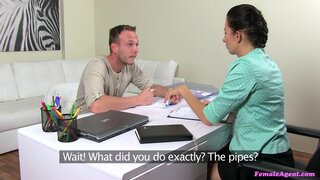 Female Agent - Agent Fucks Builder for a Discount - 11/21/2014