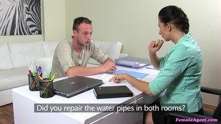 Female Agent - Agent Fucks Builder for a Discount - 11/21/2014