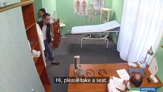 Fake Hospital - Nurse fucks patient to get a sperm sample - 12/01/2014