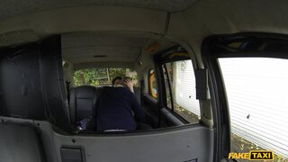 Fake Taxi - Take Two for Hot Brunette in Cab - 12/11/2014