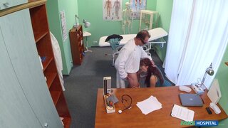 Fake Hospital - Horny Patient Catches Doc and Nurse - 12/11/2014