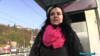 Public Agent - Brunette Agrees to Car Sex for Cash - 12/12/2014