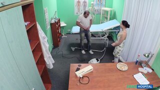Fake Hospital - Hot cleaner can't resist a uniform - 12/18/2014