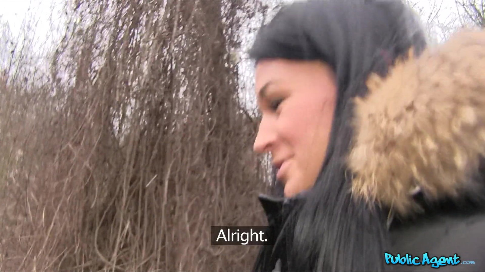 Public Agent - Sexy brunette likes sucking cock - 02/02/2015
