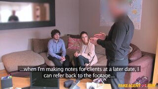 Fake Agent UK - Swinger Couple's Threesome Audition - 02/08/2015