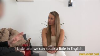 Fake Agent - Creampie for Round Ass Blonde - 02/14/2015