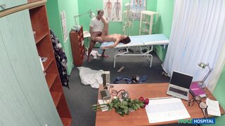 Fake Hospital - Sweet Doctor gives Valentine's flowers to hot patient - 02/13/2015