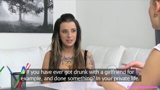 Female Agent - Strapon Orgasm for Tattoed Babe - 02/17/2015