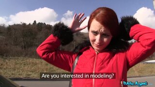 Public Agent - Redhead Model Gets Fucked Outside - 03/16/2015