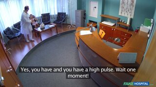Fake Hospital - Hot blonde raises doc's temperature - 04/03/2015